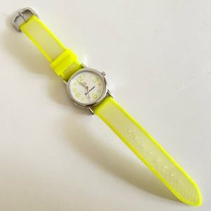 Juicy Couture Y2K Jelly Rubber Watch Neon Yellow